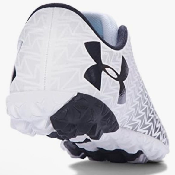 Sz 13 Under Armour Men\'s CF Force 3.0 TF Turf Soccer Cleats ClutchFit  White main image 4